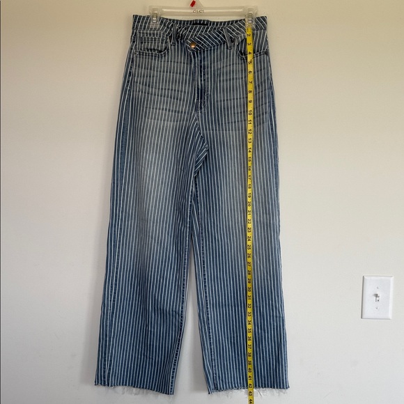 AQUA Striped Blue Women's Jeans - Picture 1 of 8
